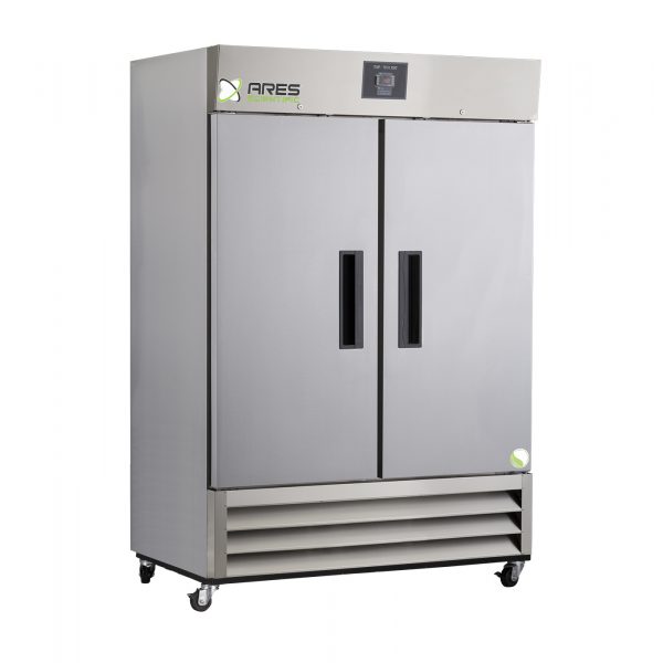 ARES 49 cu. ft. Double Solid Door Stainless Steel Laboratory Refrigerator