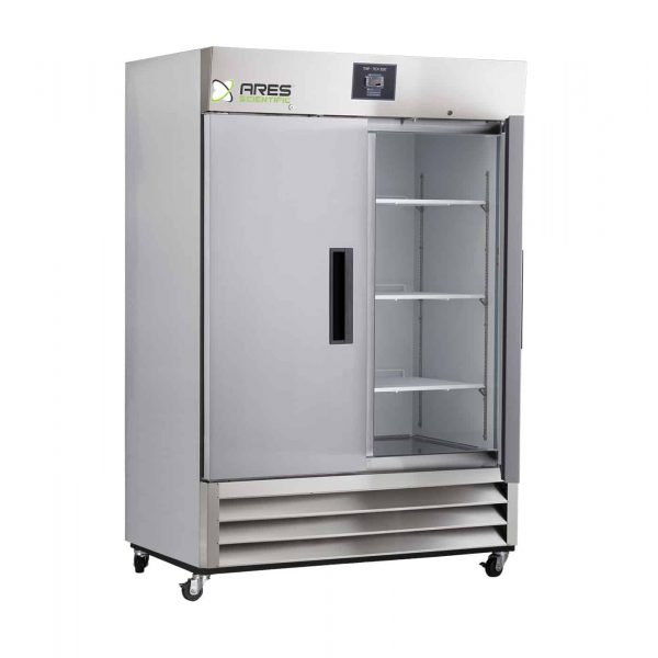 ARES 49 cu. ft. Double Solid Door Stainless Steel Laboratory Refrigerator - Image 2