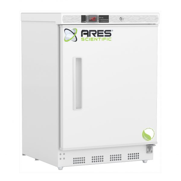 ARES 4.6 cu. ft. Solid Door Undercounter Built-in Laboratory Refrigerator