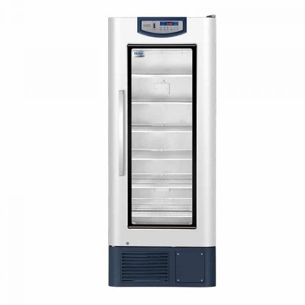 Haier 2-8°C Glass Door Lab Refrigerator, 610L / 21.6 cu ft, stainless steel interior