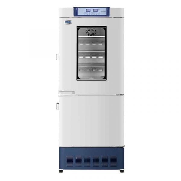 Haier Combined Refrigerator and Freezer, 6.5 cu. ft./3.4 cu. ft., 220/240 V