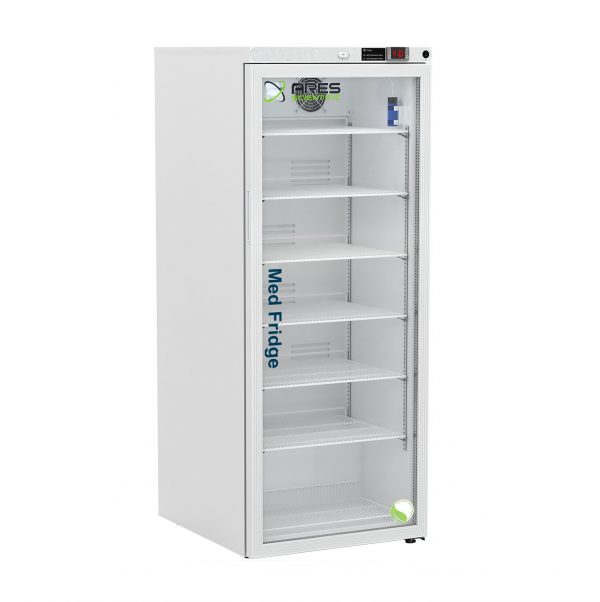 ARES 10.5 cu. ft. Glass Door Compact Pharmacy Refrigerator